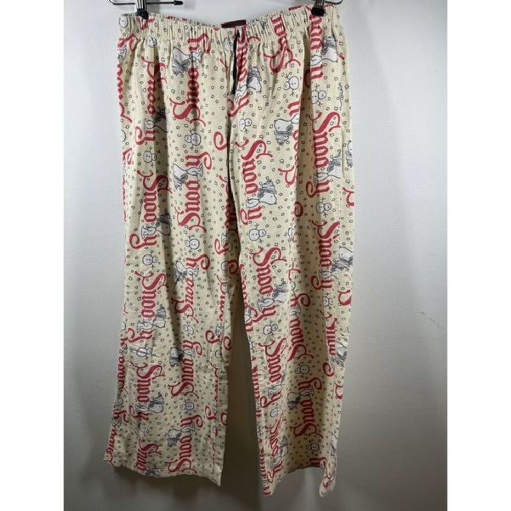 Peanuts Women’s Snoopy Flannel Sleep Pants Size M Fit Like A Small
